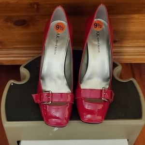 Anne Klein Matalusham Red Patent Leather Pumps